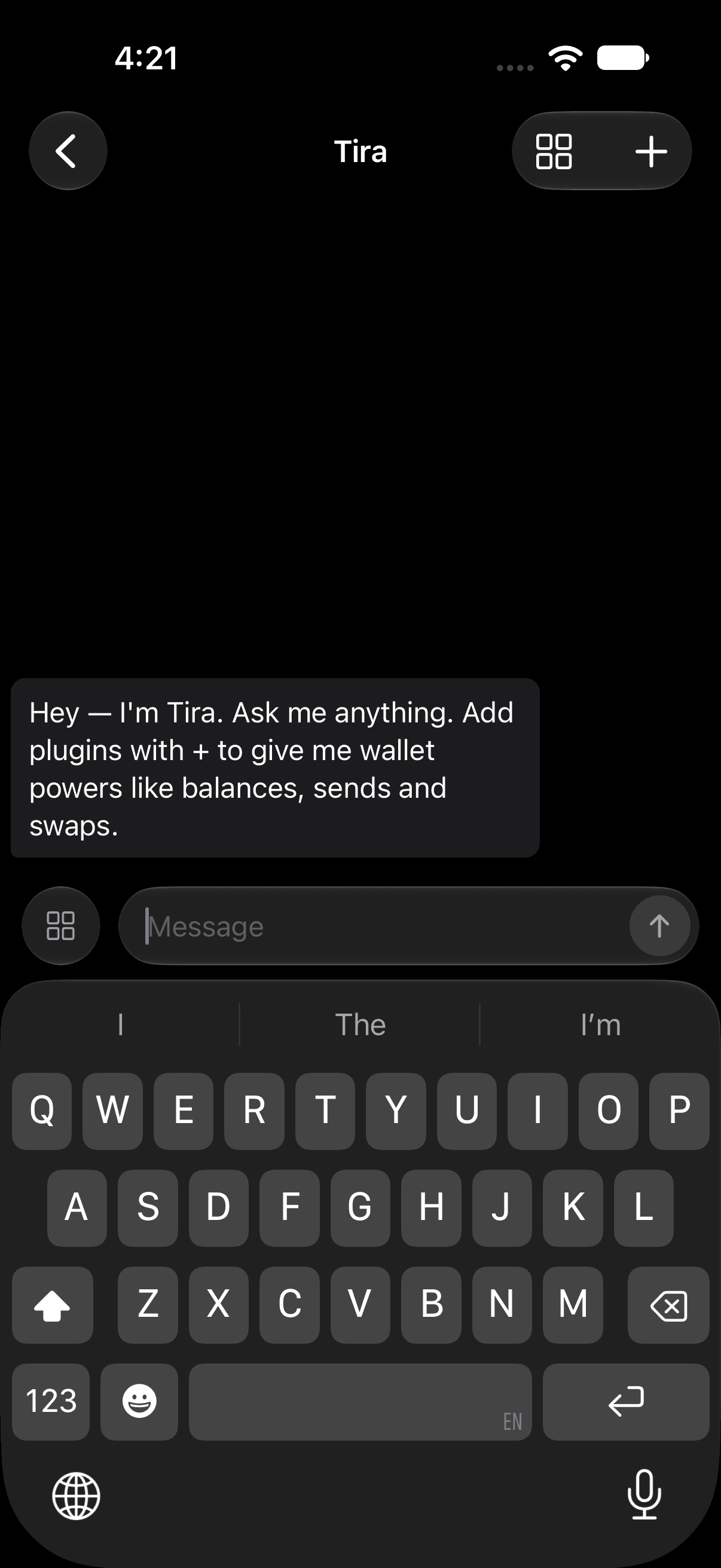 Tira agent room on iOS