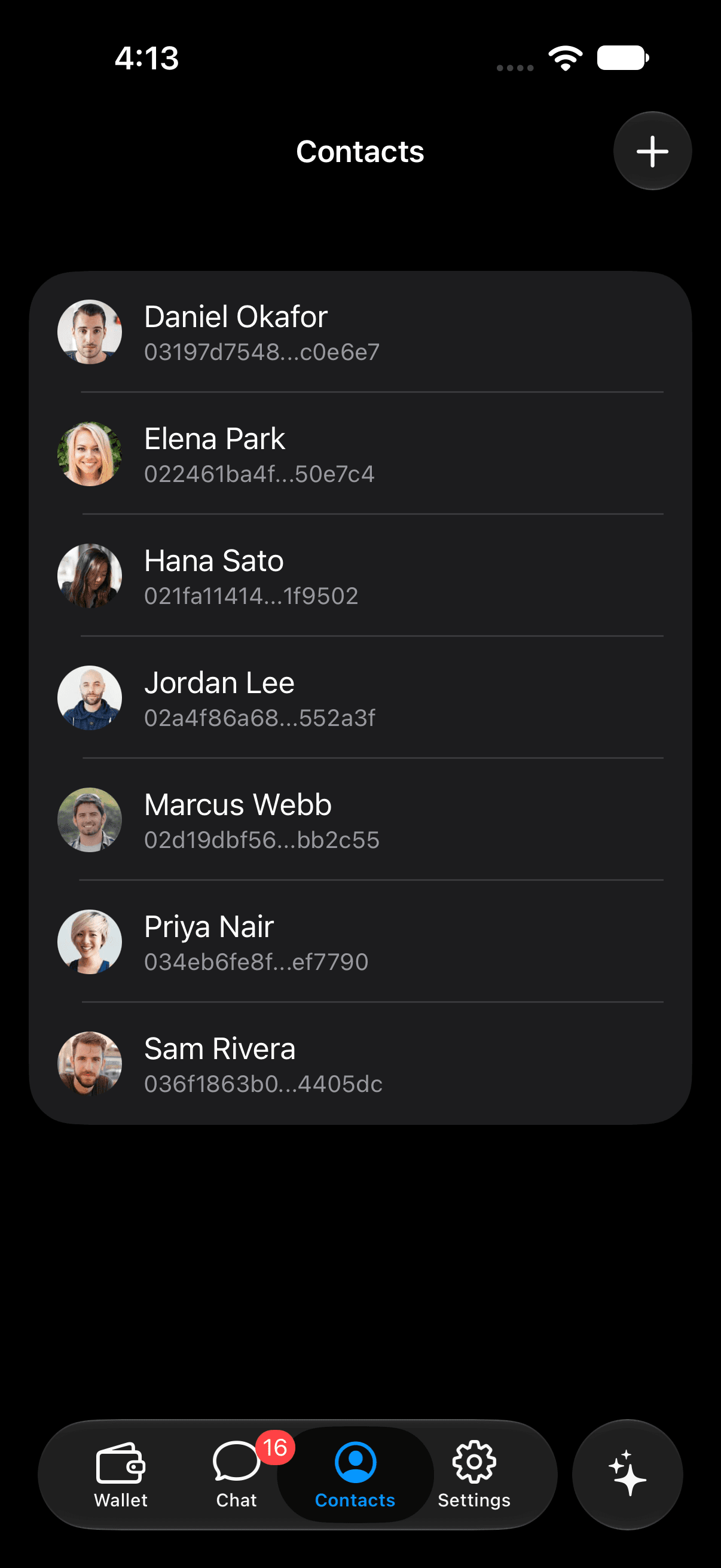 Tira contacts on iOS