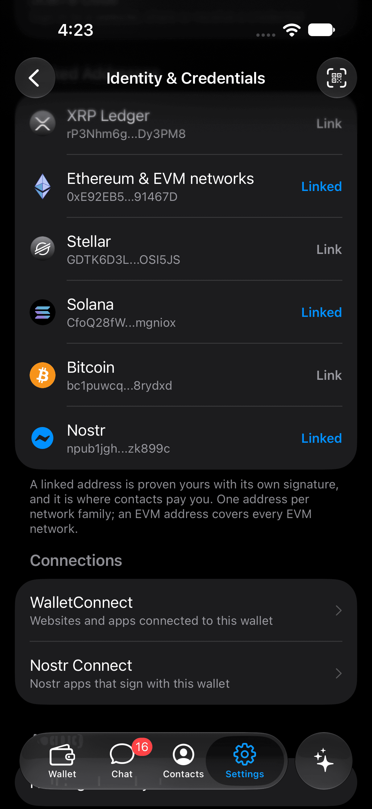Tira linked identity and profile on iOS