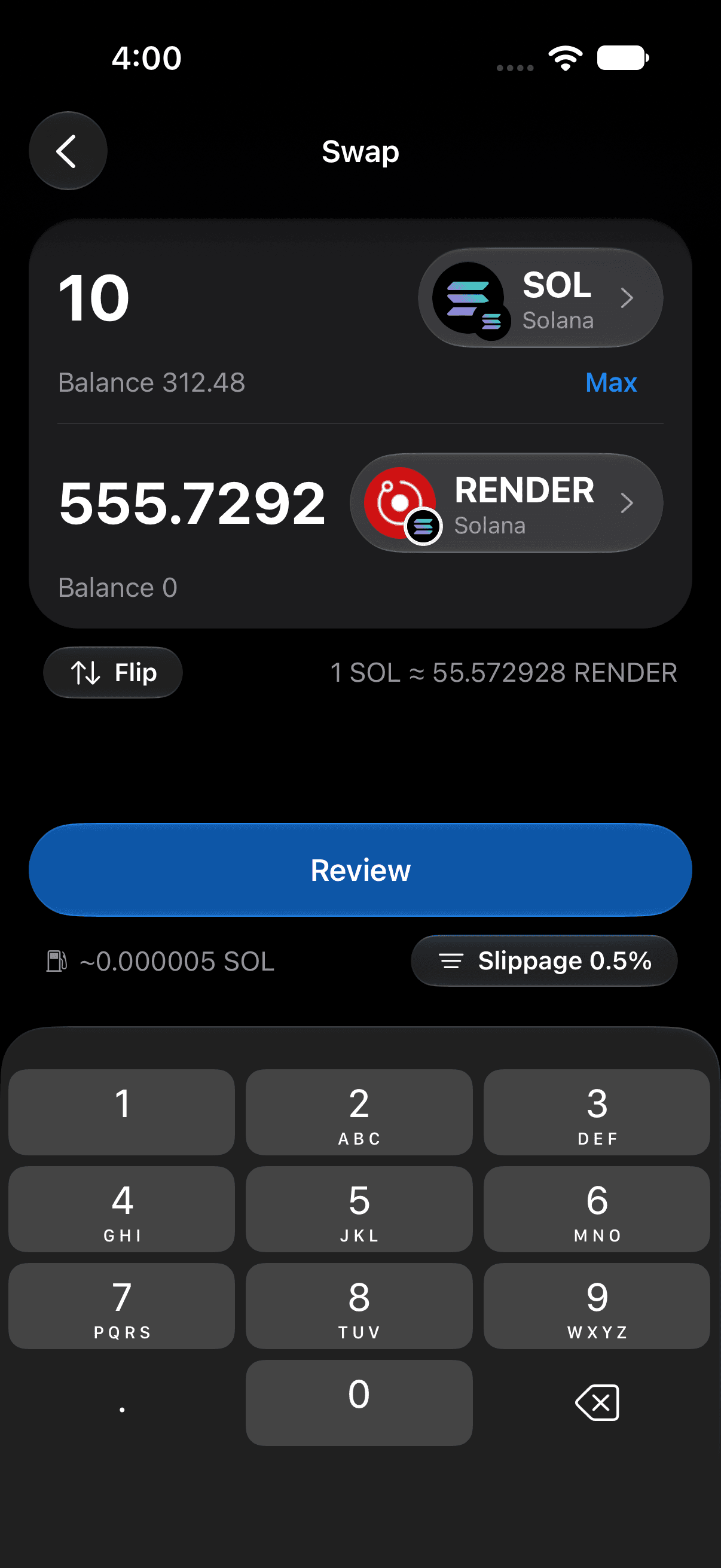 Tira swap on iOS