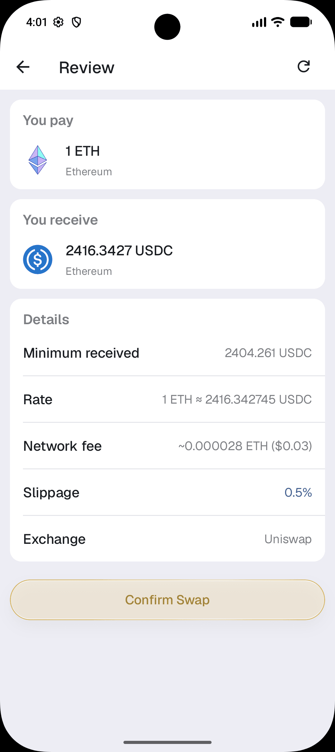Tira swap review on Android