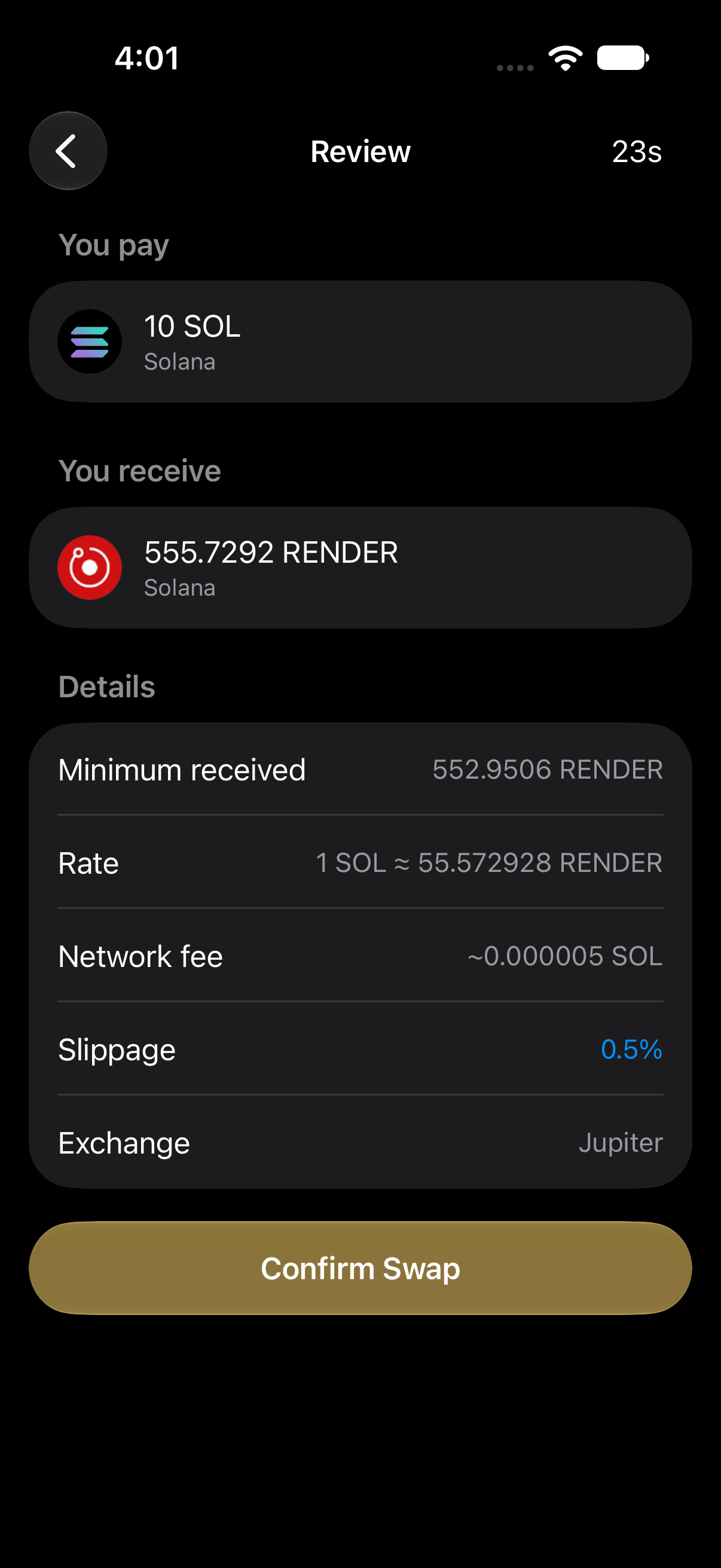 Tira swap review on iOS