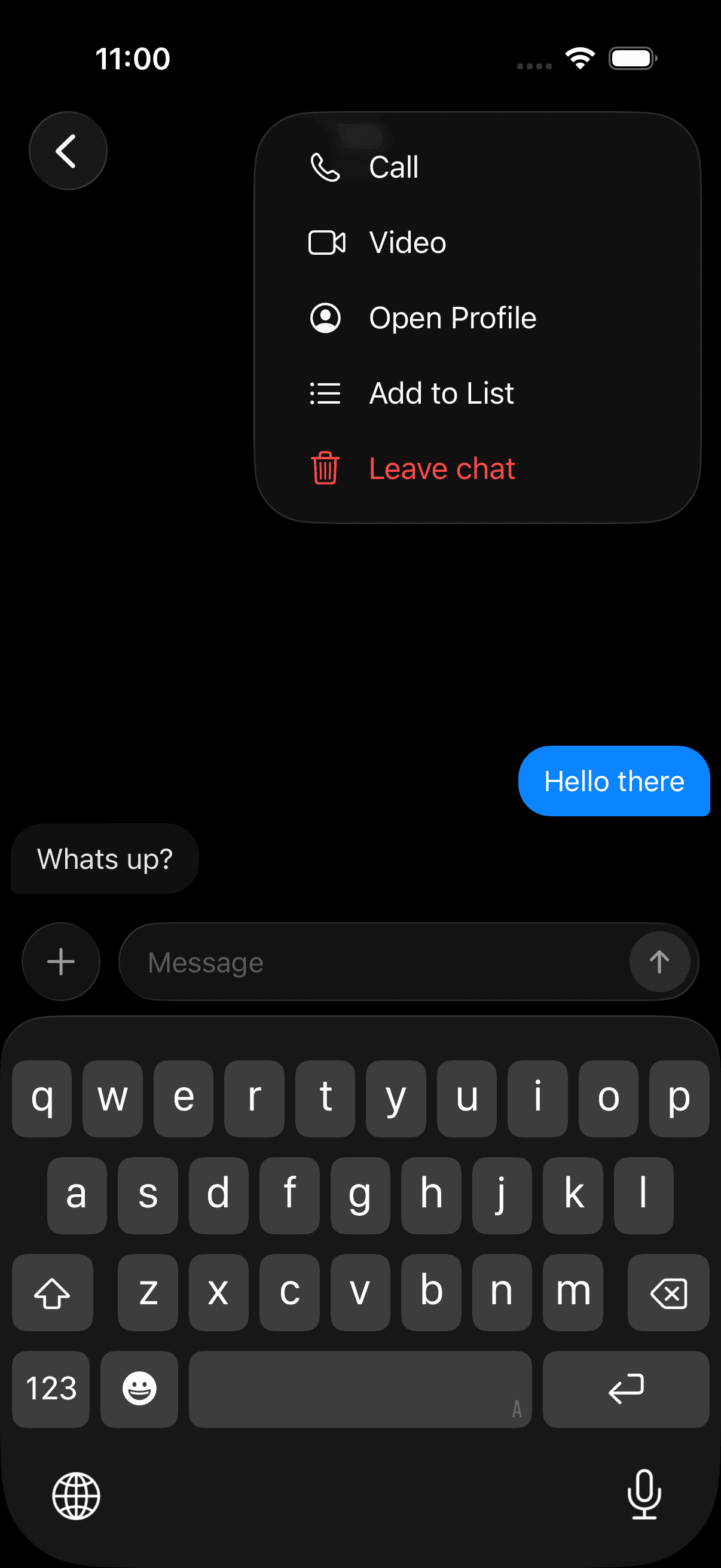 Tira messaging screen 2