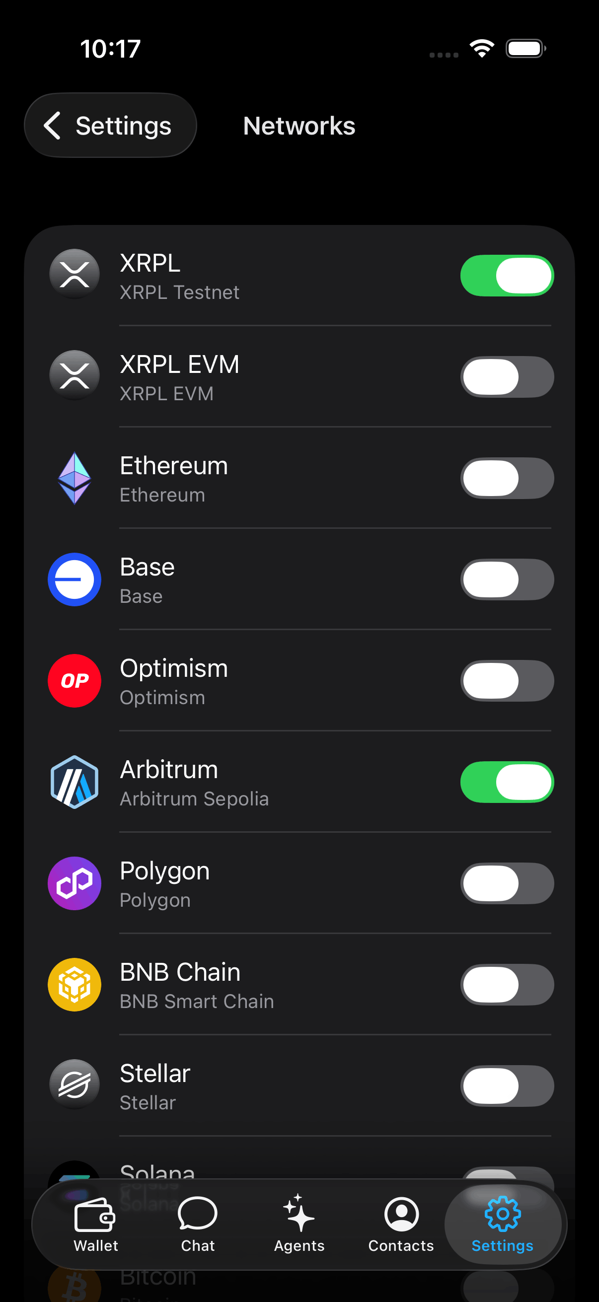 Tira wallet screen 2